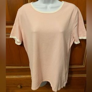 Short sleeve sweater Pale Pink